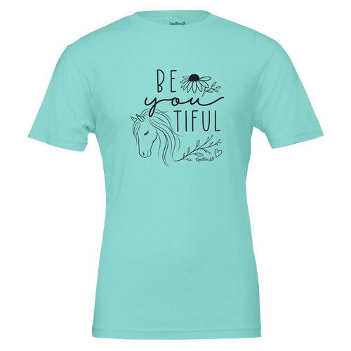 BE You ti FUL Horse Tee (Mint) designed by Bricole Reincke