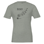 Blessed Horse Tee in Heather Grey designed by Bricole Reincke for Equestrian Life®.