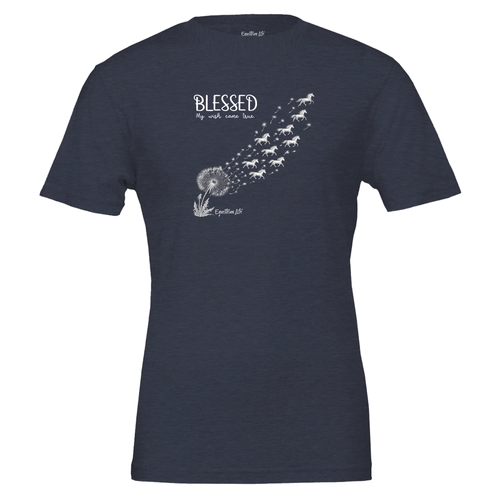 Love in Every Stride Horse Tee in White designed by Bricole Reincke for Equestrian Life®.