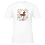 Blooming Courage Horse Tee designed by Bricole Reincke for Equestrian Life®.