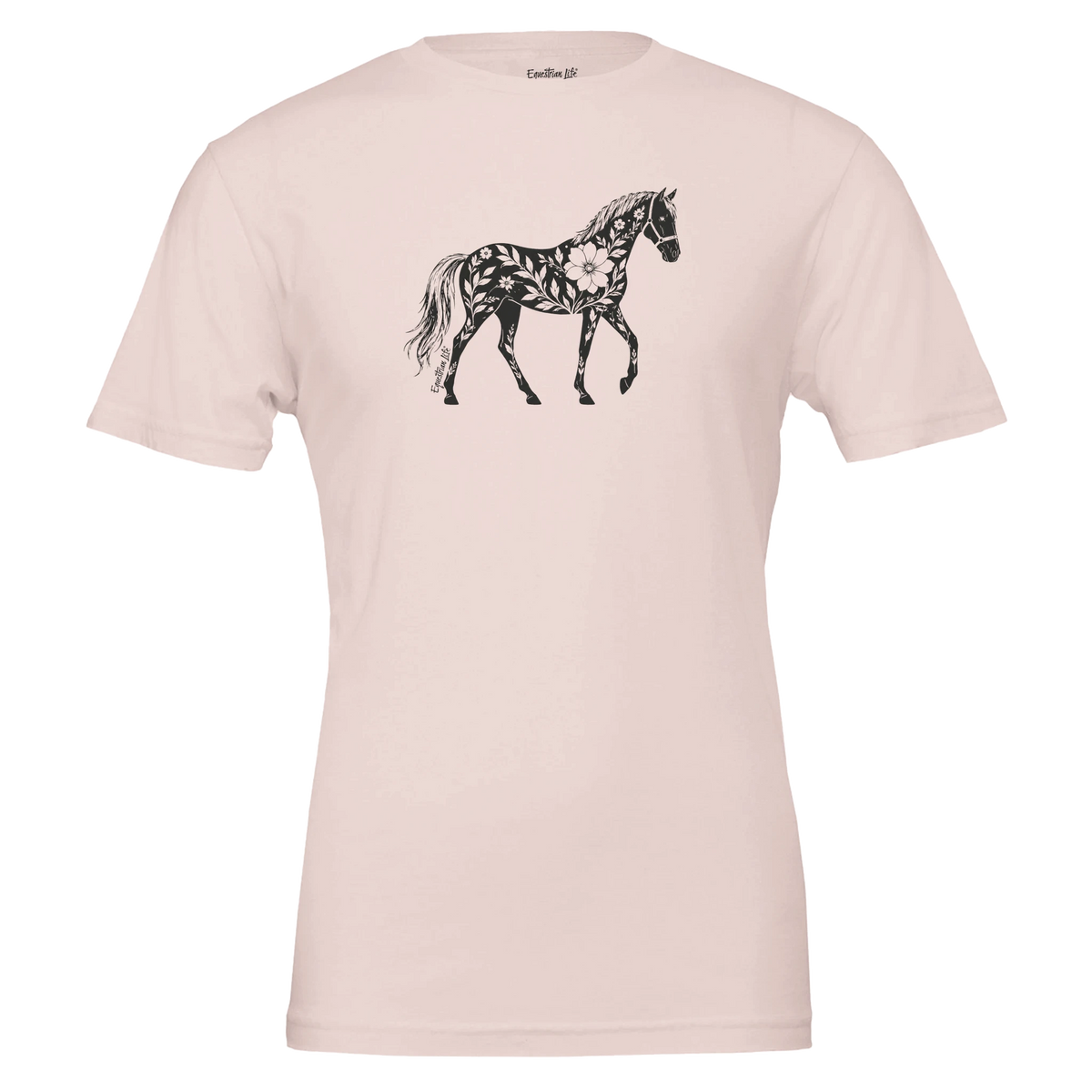 Blooming Spirit Horse Tee designed by Bricole Reincke for Equestrian Life®.