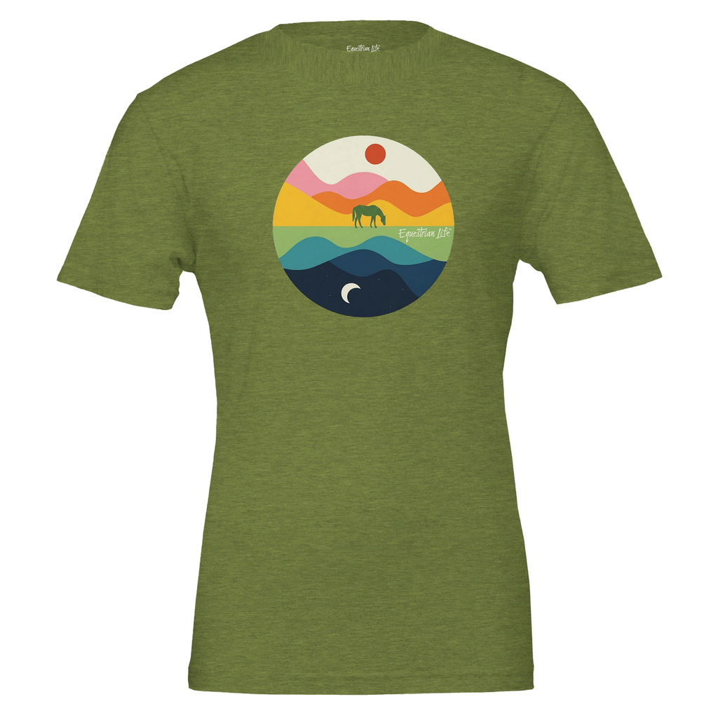 Daybreak Journey Horse Tee designed by Bricole Reincke for Equestrian Life®.