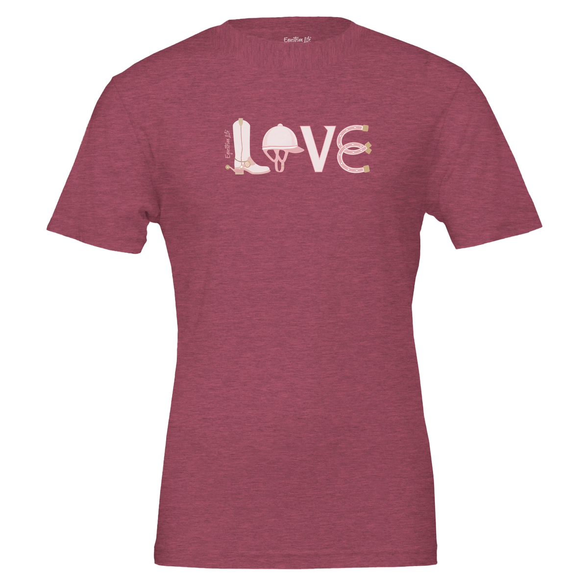 Equestrian Essentials Love Tee designed by Bricole Reincke for Equestrian Life®.