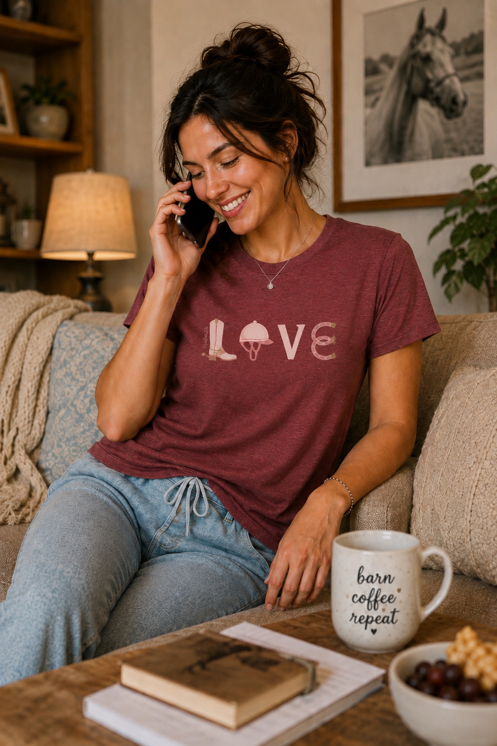 Equestrian Life Equestrian Essentials Love Horse Tee designed by Bricole Reincke