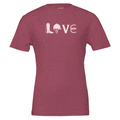 Equestrian Essentials Love Tee (Heather Raspberry) designed by Bricole Reincke