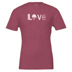 Equestrian Essentials Love Tee (Heather Raspberry) designed by Bricole Reincke