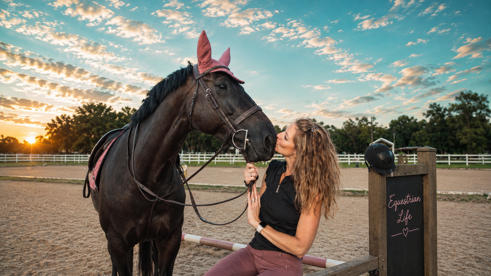 Bricole Reincke, President of Equestrian Life®, with her Horse Tessa.