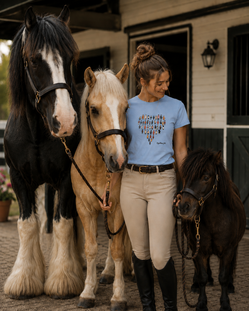 Equestrian Life Every Horse Has It's Story Tee designed by Bricole Reincke