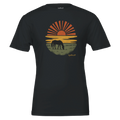 Golden Horizon Horse Tee (Black) designed by Bricole Reincke