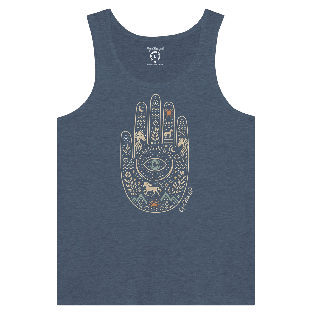 Hamsa Energy Horse Tee designed by Bricole Reincke for Equestrian Life®.