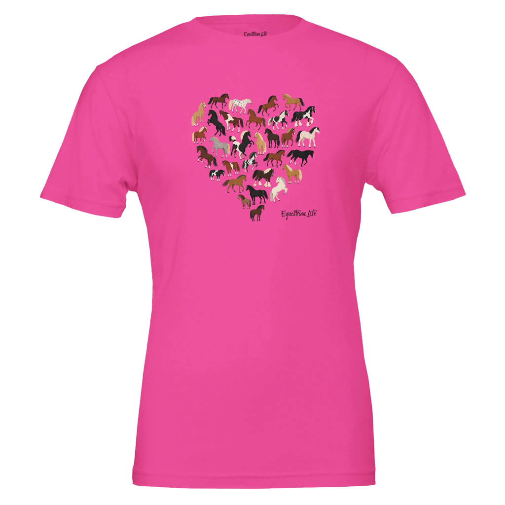 Heart Full of Horses Tee designed by Bricole Reincke for Equestrian Life®.