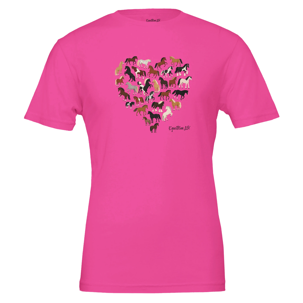 Heart Full of Horses Tee designed by Bricole Reincke for Equestrian Life®.