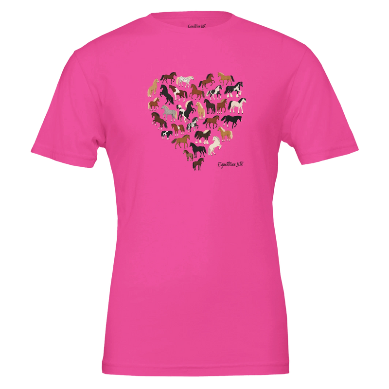 Heart Full of Horses (Charity Pink) by Bricole Reincke