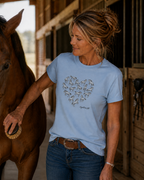 Equestrian Life Scribble Heart of the Heard Horse Tee designed by Bricole Reincke