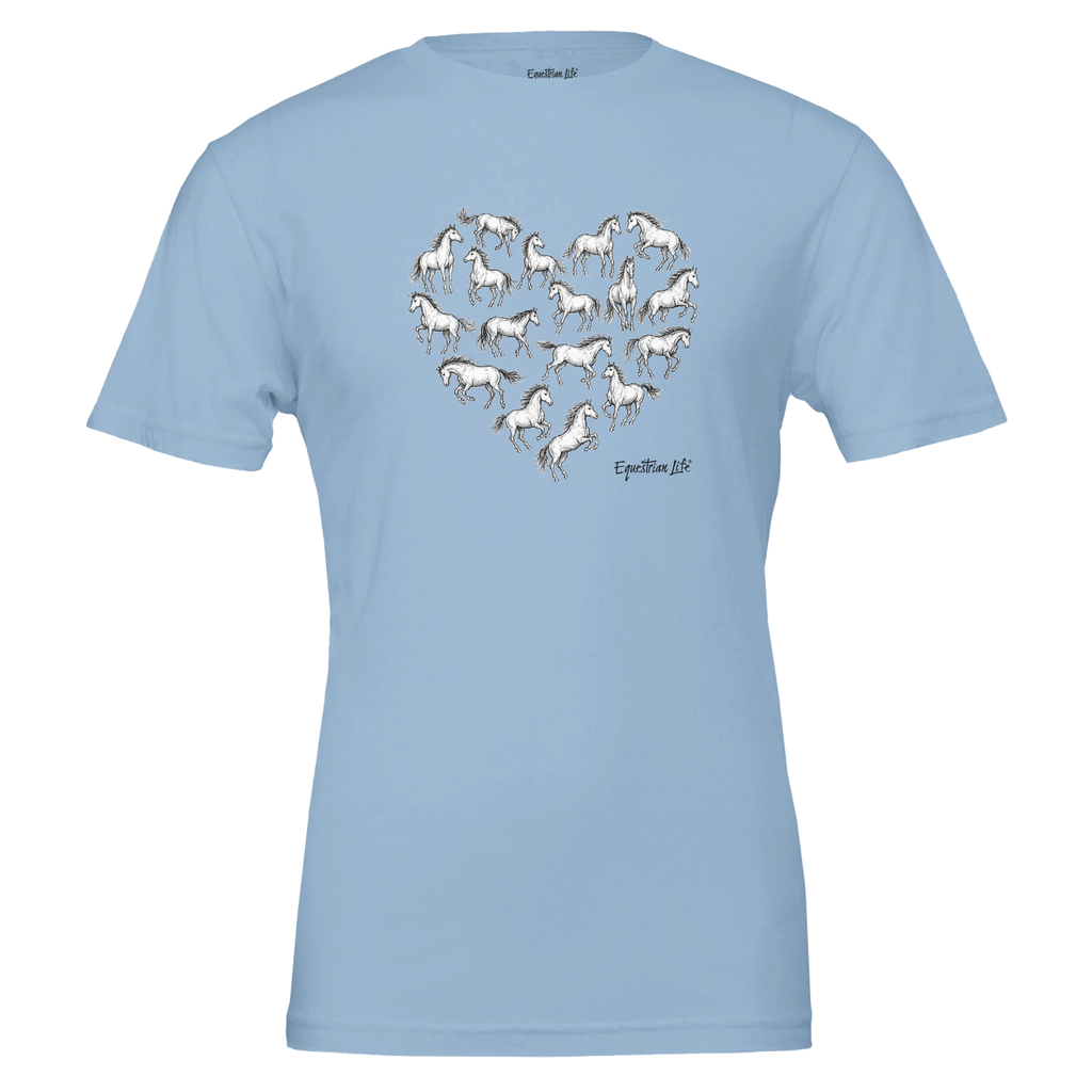 Heart of the Herd Horse Tee designed by Bricole Reincke for Equestrian Life®