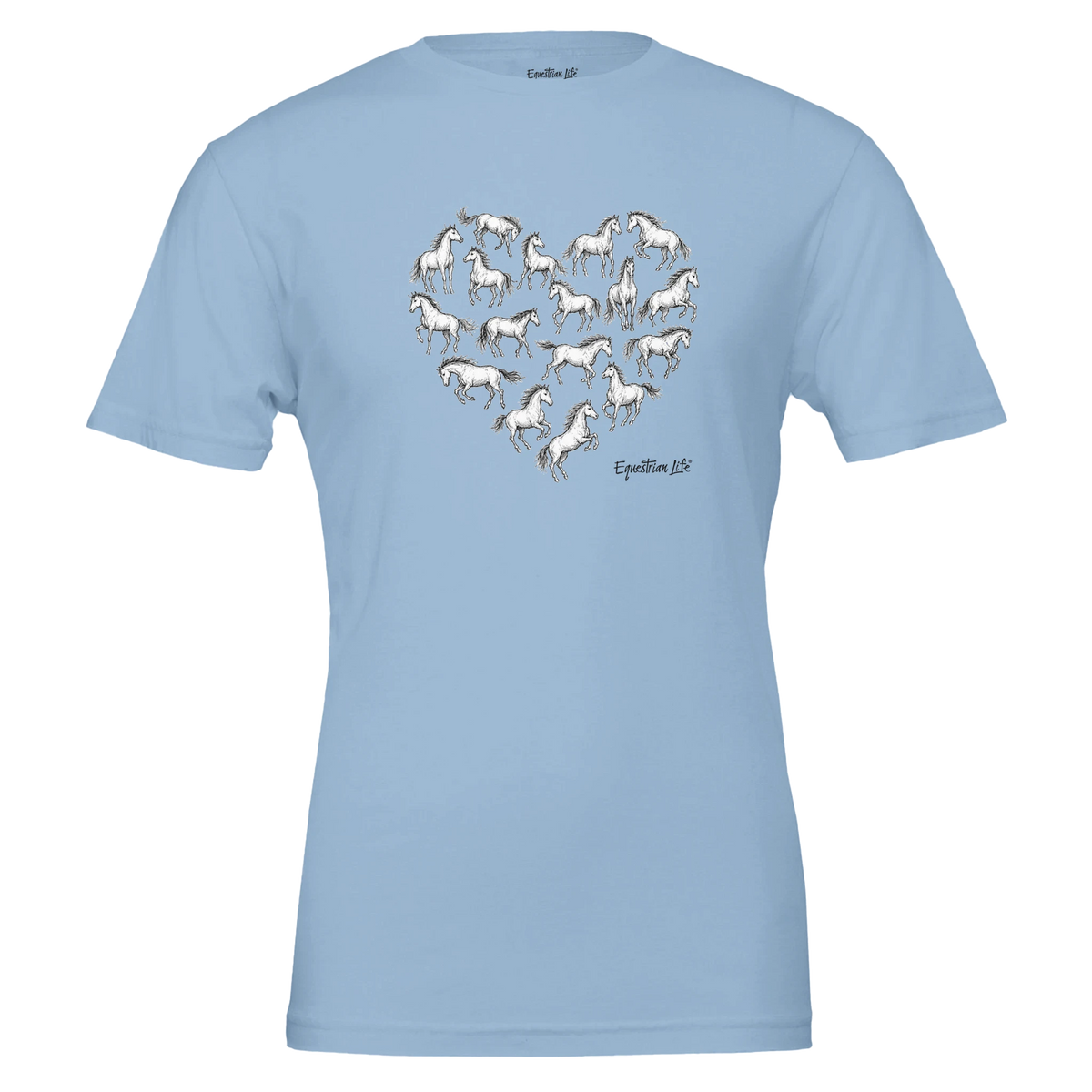 Heart of the Herd Horse Tee designed by Bricole Reincke for Equestrian Life®