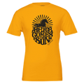 Here Comes the Sun Horse Tee (Yellow), an original equestrian lifestyle design by Bricole Reincke for Equestrian Life®.