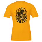 Here Comes the Sun Horse Tee (Maize Yellow) designed by Bricole Reincke