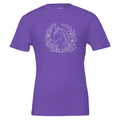 Horse & Bloom Crest (Heather Purple) designed by Bricole Reincke
