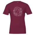 Horse & Bloom Wreath (Maroon) Designed by Bricole Reincke