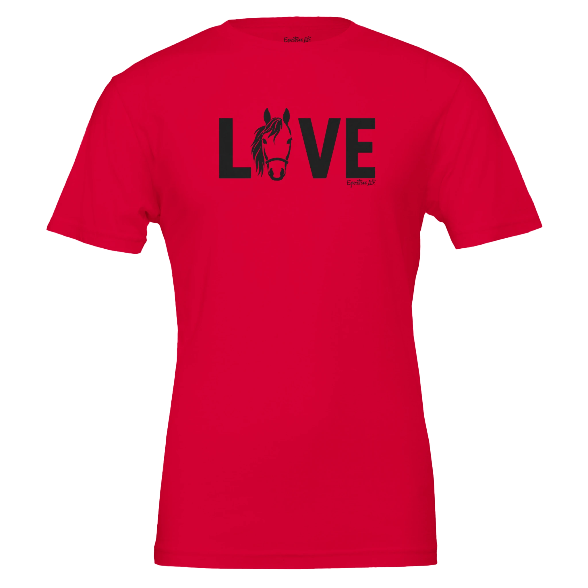 LOVE Horse Tee (Red) designed by Bricole Reincke