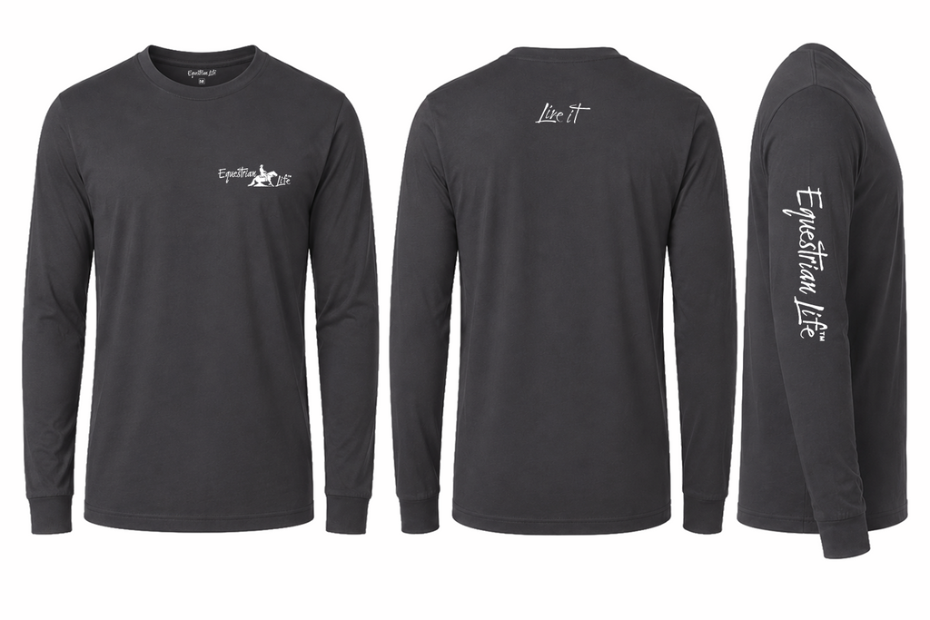 Reining Long Sleeve Tee | Unisex Cotton