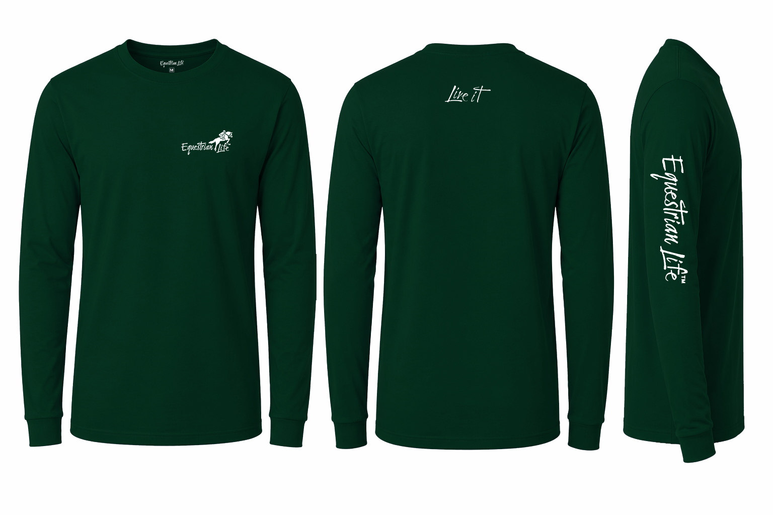 Hunter Jumper Long Sleeve Tee | Unisex Cotton