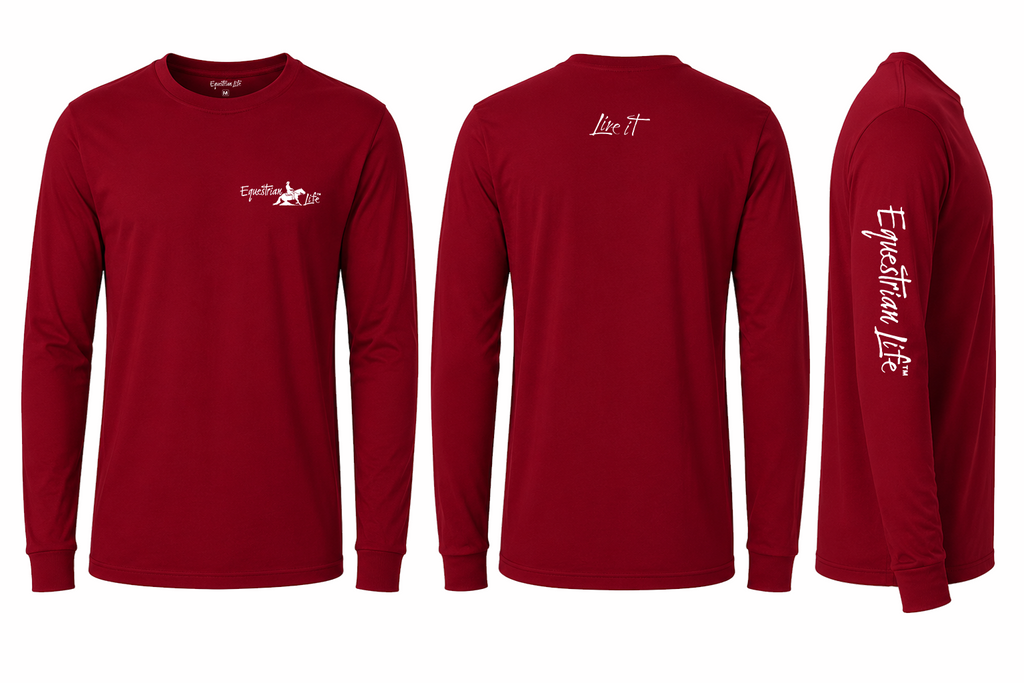 Reining Long Sleeve Tee | Unisex Cotton