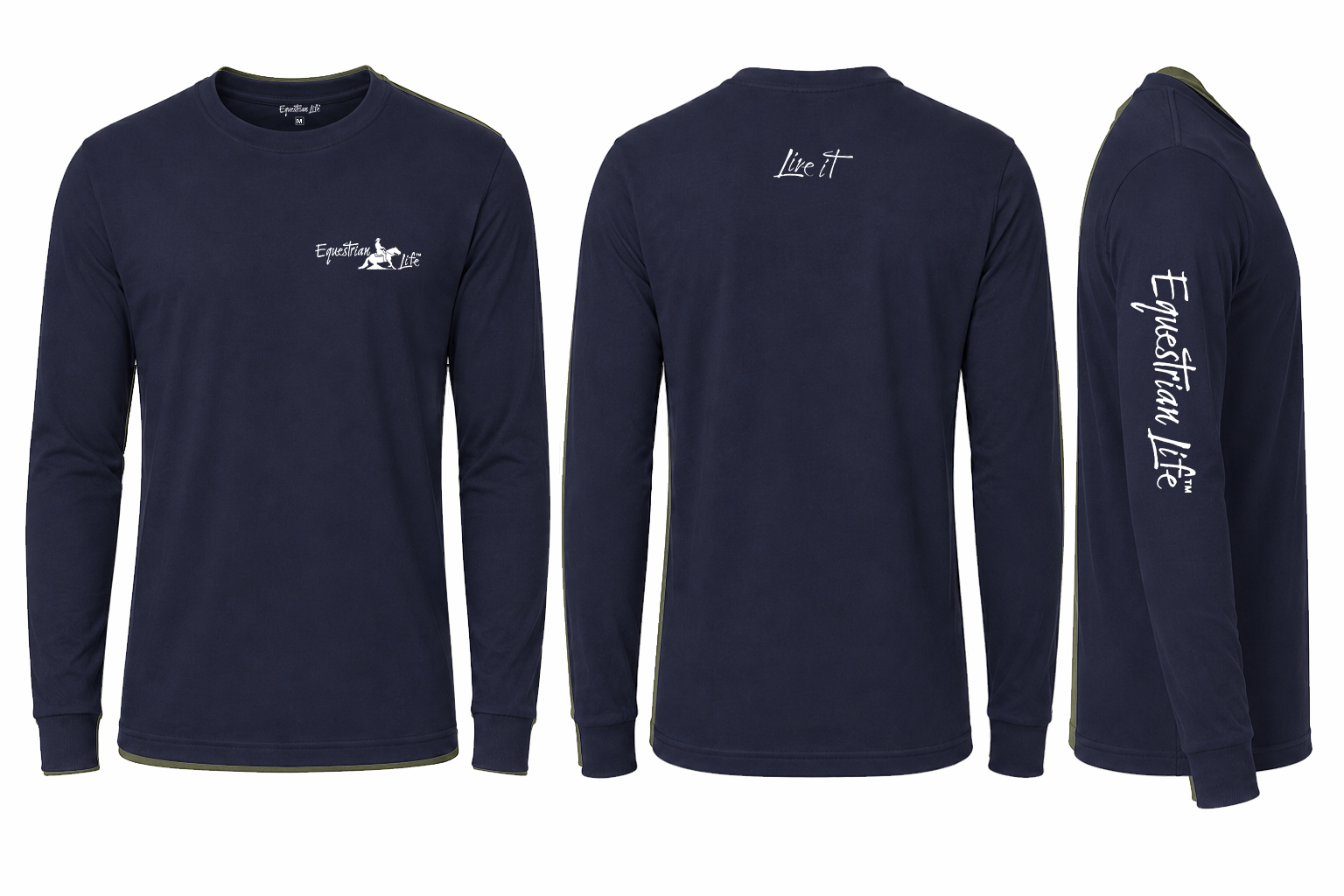 Reining Long Sleeve Tee | Unisex Cotton