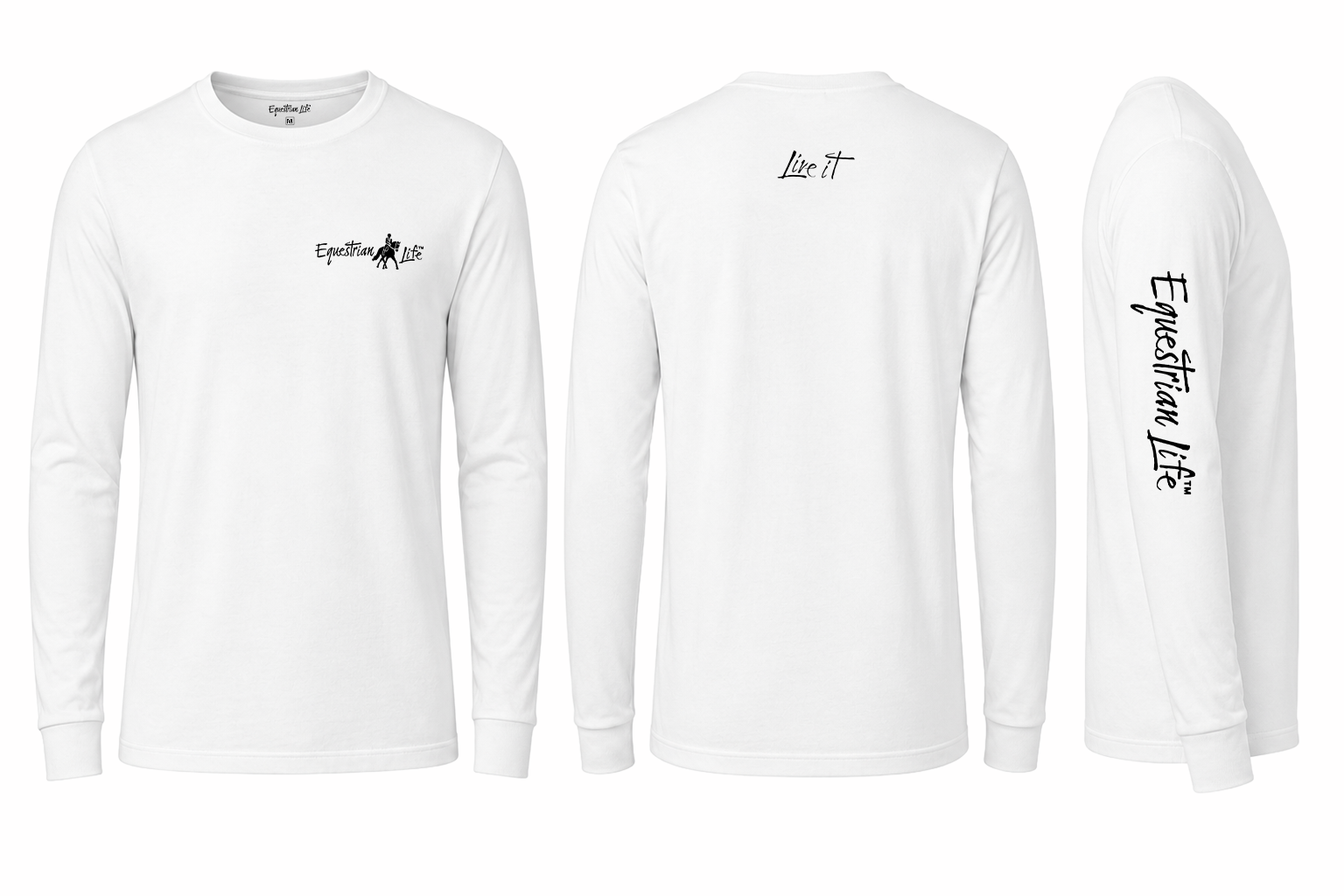 Dressage Long Sleeve Tee | Unisex Cotton