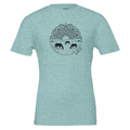 Mandala Horse Pasture Tee in Ice Blue designed by Bricole Reincke for Equestrian Life®.