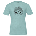 Mandala Horse Pasture Tee in Ice Blue designed by Bricole Reincke for Equestrian Life®.