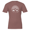 Mandala Horse Pasture Tee in Heather Mauve designed by Bricole Reincke for Equestrian Life®