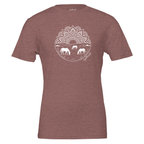 Mandala Horse Pasture Tee in Heather Mauve designed by Bricole Reincke for Equestrian Life®