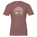 Mandala Horse Pasture Tee (Heather Mauve) designed by Bricole Reincke