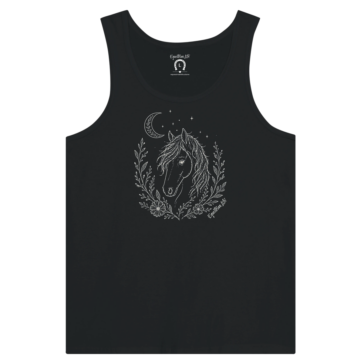 Midnight Soul Horse Tee designed by Bricole Reincke for Equestrian Life®.