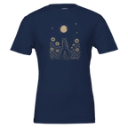 Midnight Wildflower Horse Tee in Navy designed by Bricole Reincke for Equestrian Life®.