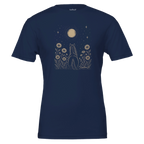 Midnight Wildflower Horse Tee (Navy) designed by Bricole Reincke