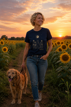 Equestrian Life Midnight Wildflower Tee designed by Bricole Reincke