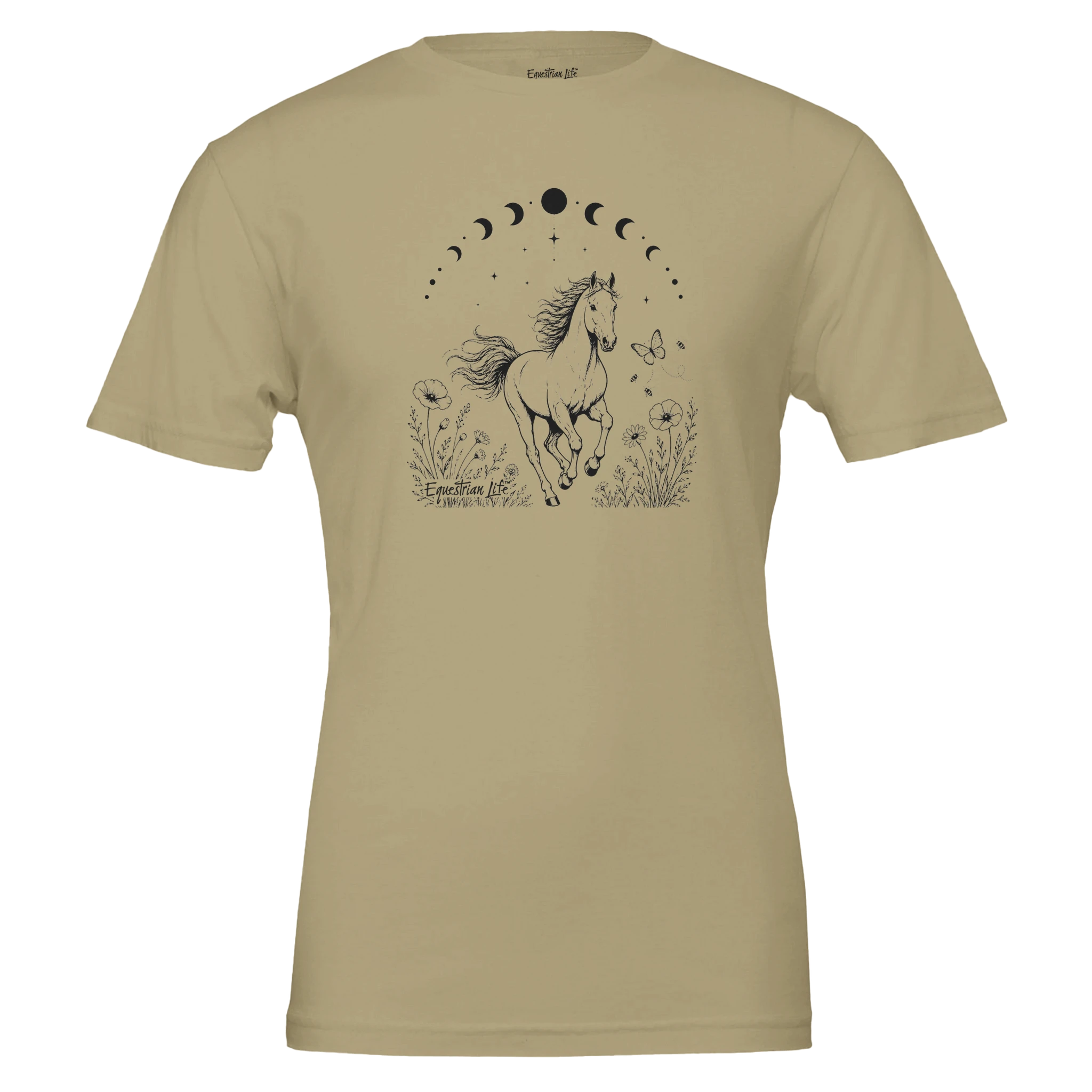 Moonlit Meadow Tan Tee Designed by Bricole Reincke