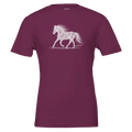 Scribble Horse Tee (Berry) designed by Bricole Reincke