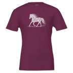 Scribble Horse Tee (Berry) designed by Bricole Reincke