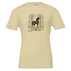 Sunflower Meadow Horse Tee designed by Bricole Reincke for Equestrian Life®.