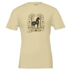 Sunflower Meadow Horse Tee (Natural) designed by Bricole Reincke