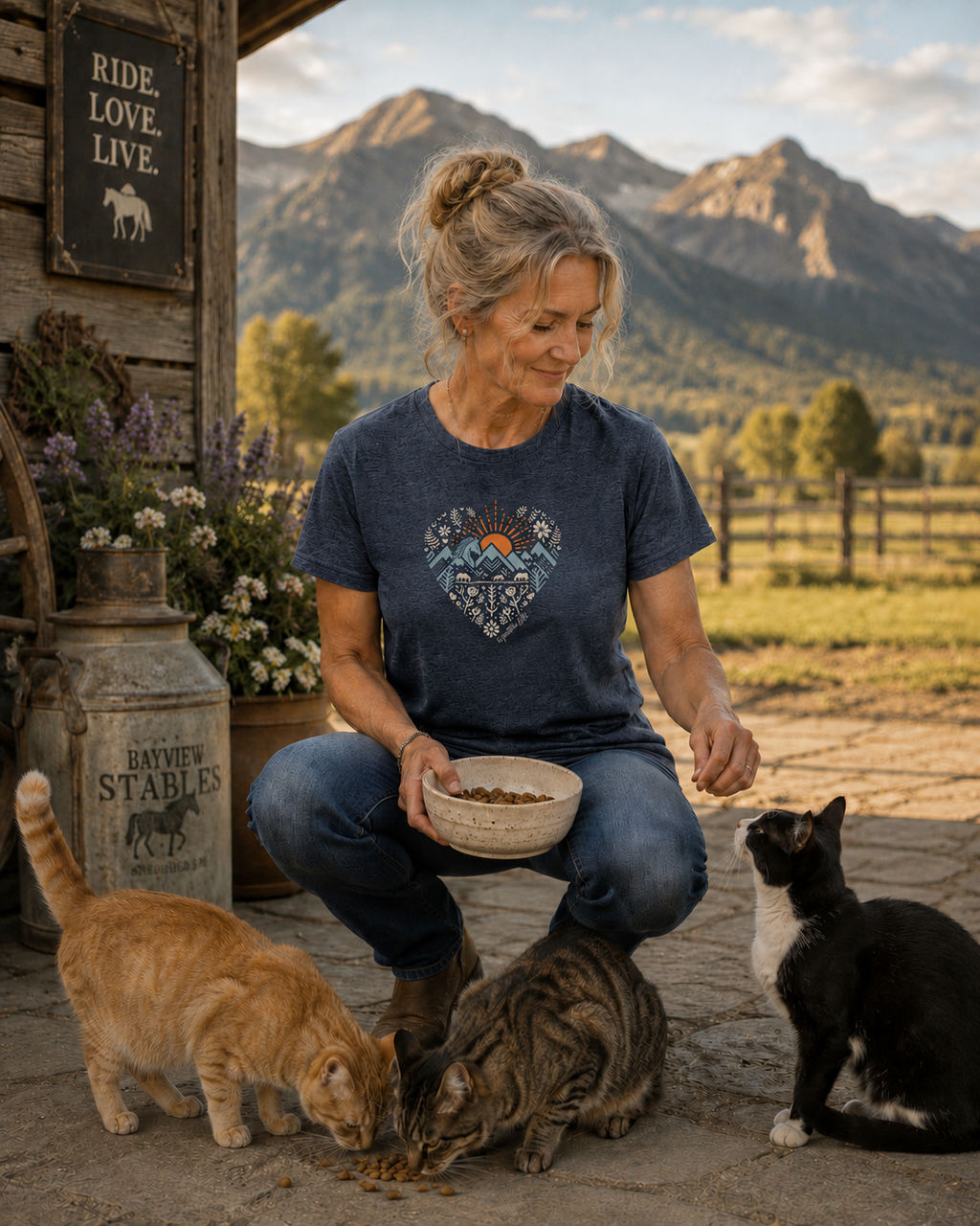 Equestrian Life Where My Heart Roams Tee designed by Bricole Reincke