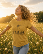 Equestrian Life Wild & Free Dandelion Tee designed by Bricole Reincke