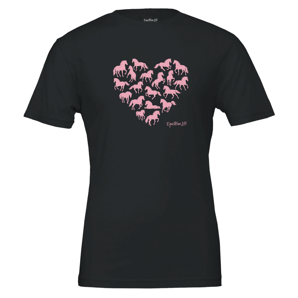 Wild Heart Running Horse Tee designed by Bricole Reincke for Equestrian Life®.