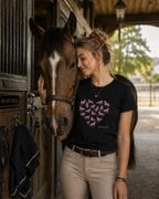 Equestrian Life Wild Hearts Running Horse Tee designed by Bricole Reincke