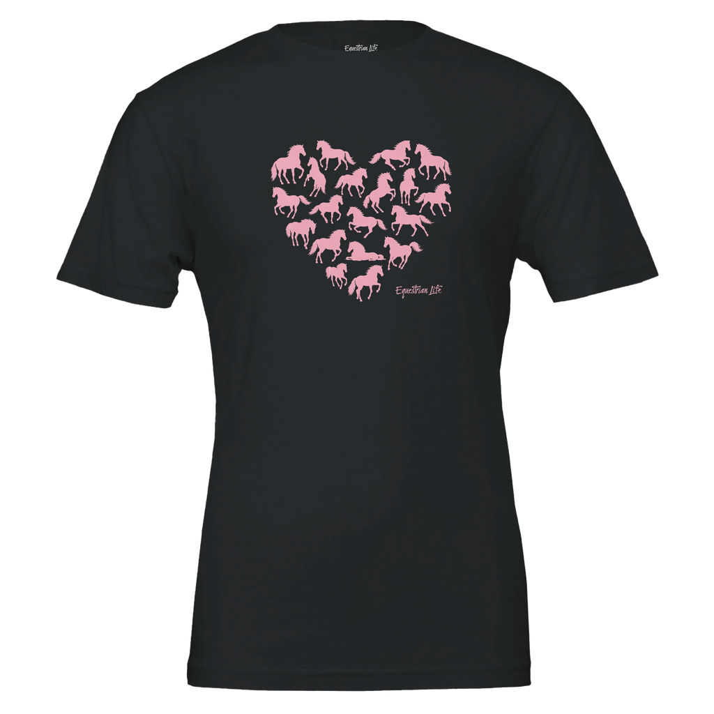 Wild Hearts Running Horse Tee (Black)