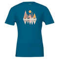 Wild Horizon Horse Run Tee (Deep Teal) designed by Bricole Reincke